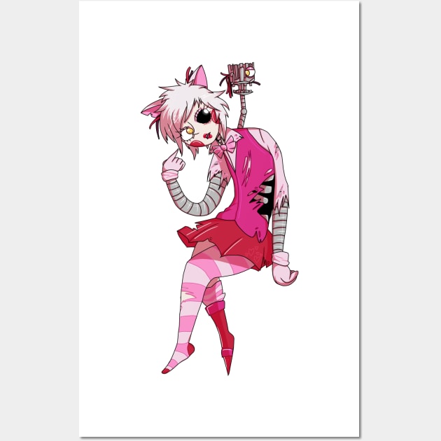 The Mangle Gijinka Transparent Wall Art by spaceagebarbie